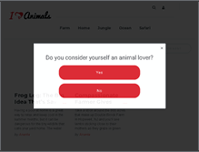 Tablet Screenshot of iheartanimals.com